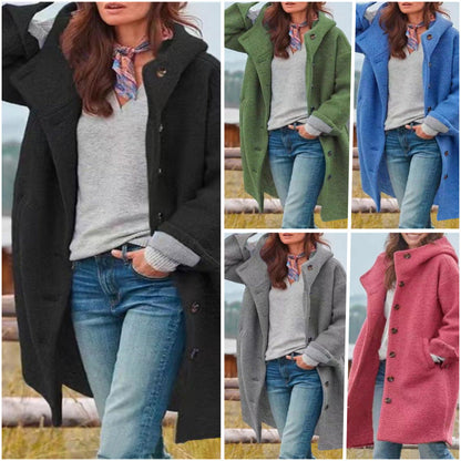 Aria™ - Élégant Manteau Long en Laine Chaude