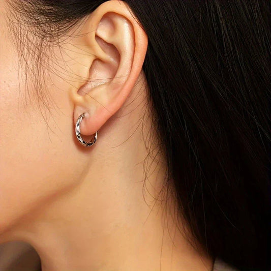 Boucles d'oreilles suspendues géométriques minimalistes