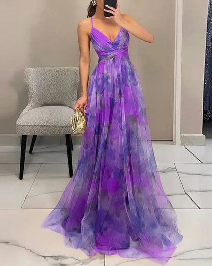 Giselle™ | Robe Maxi Envoûtante avec Imprimé Floral