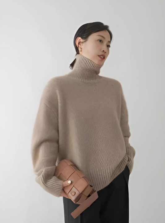 Lisette | Pull col montant en cachemire