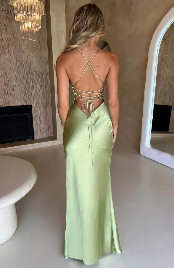 Seraphina - Robe Maxi avec Fente Haute sur la Cuisse