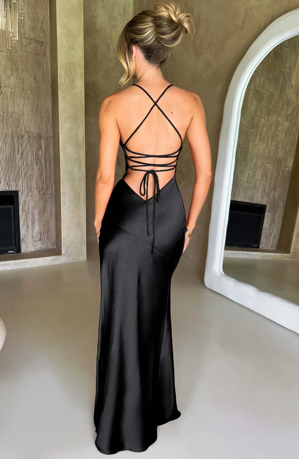 Seraphina - Robe Maxi avec Fente Haute sur la Cuisse