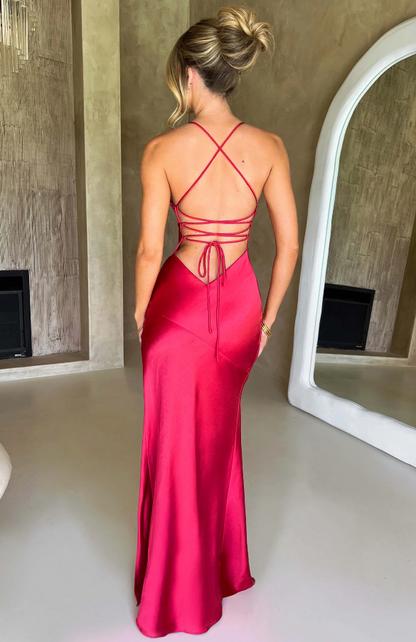 Seraphina - Robe Maxi avec Fente Haute sur la Cuisse