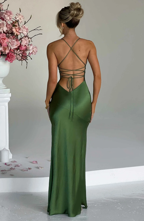 Seraphina - Robe Maxi avec Fente Haute sur la Cuisse