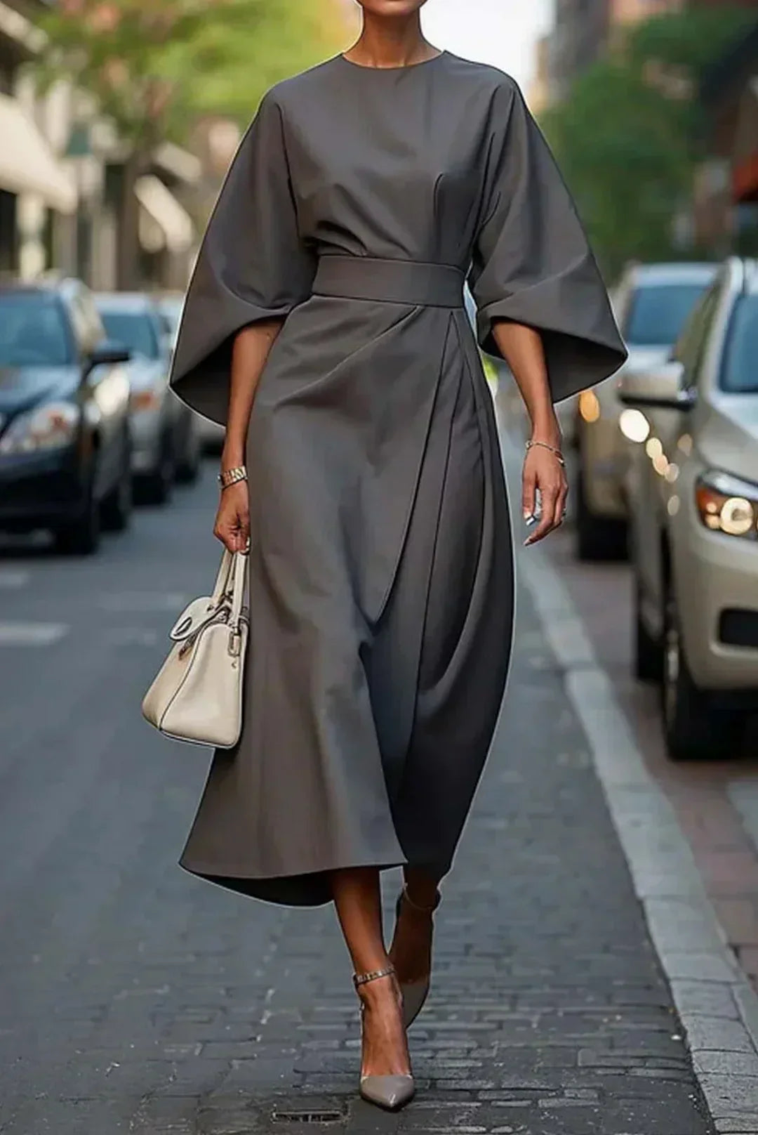 Clare™ | Robe Maxi Avec Ceinture Élégante