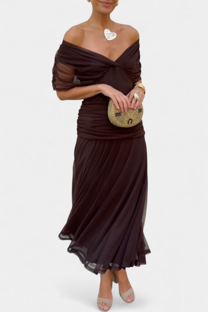 Abigail | Robe longue florale à décolleté en V