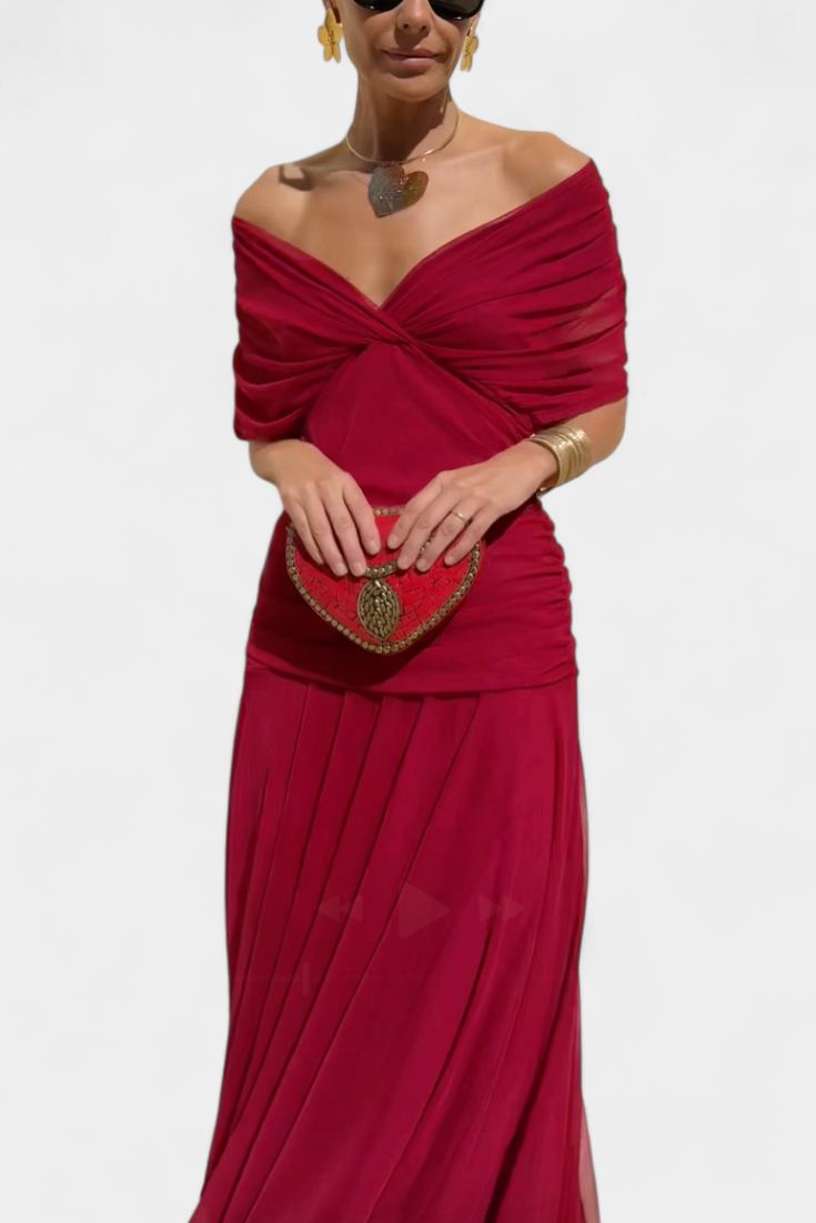 Abigail | Robe longue florale à décolleté en V
