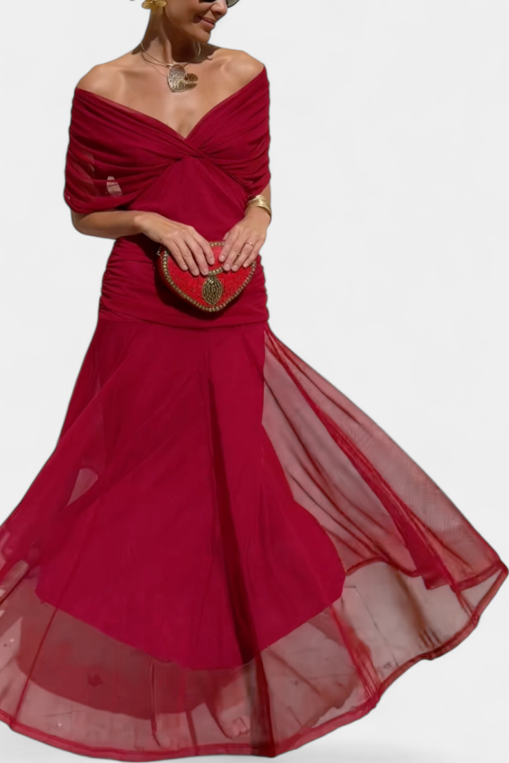 Florendra™ | Robe Longue Fleurie à Col V