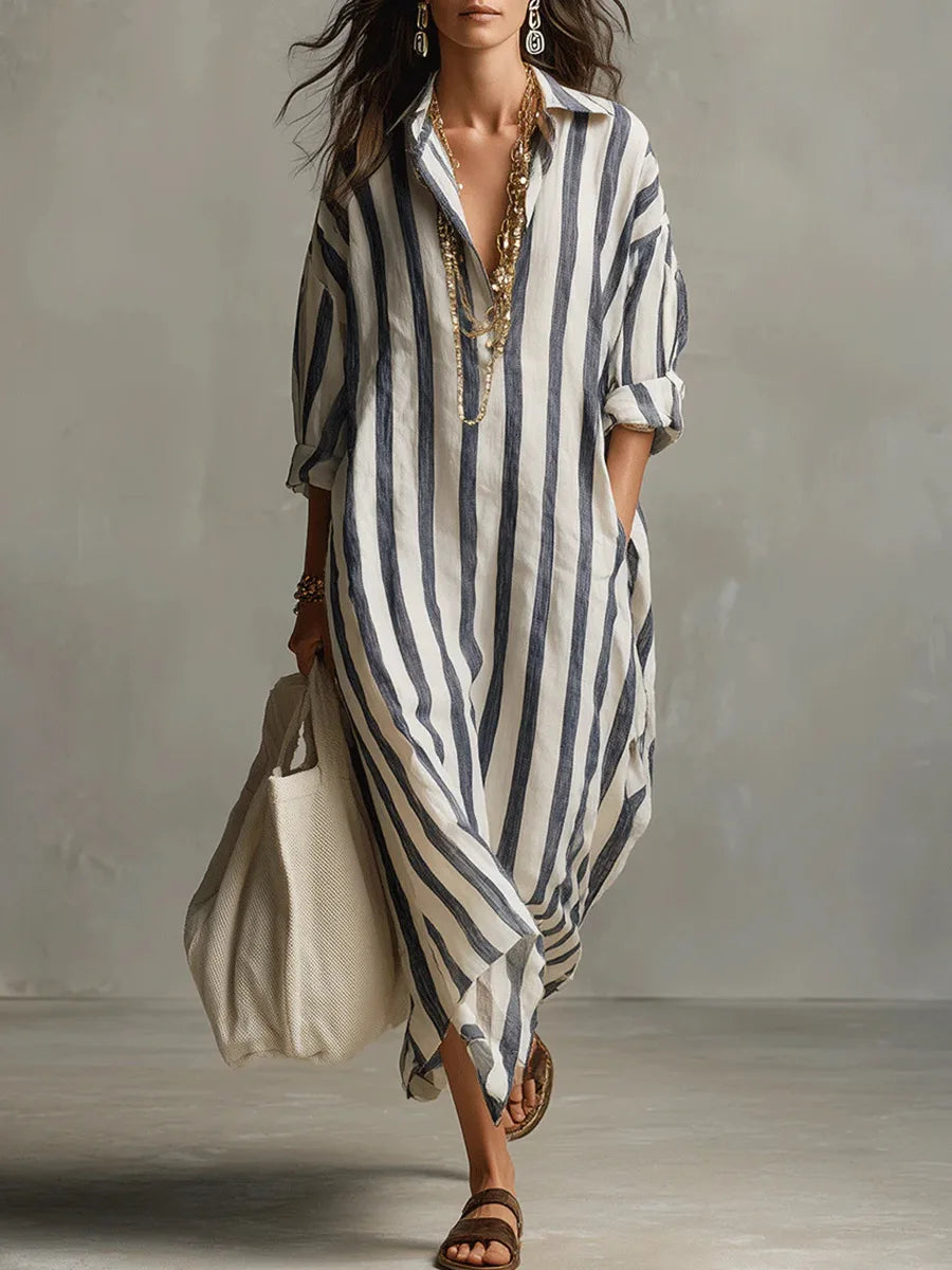Pepa | Robe chemise longue