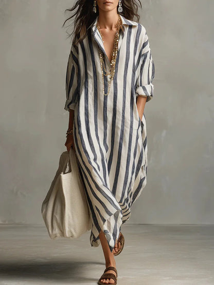 Pepa | Robe chemise longue