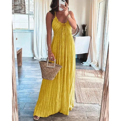 Renly - Robe longue sans manches en ligne A
