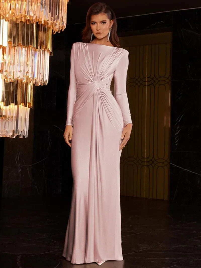 Novah - Robe Maxi avec Torsion Raffinée