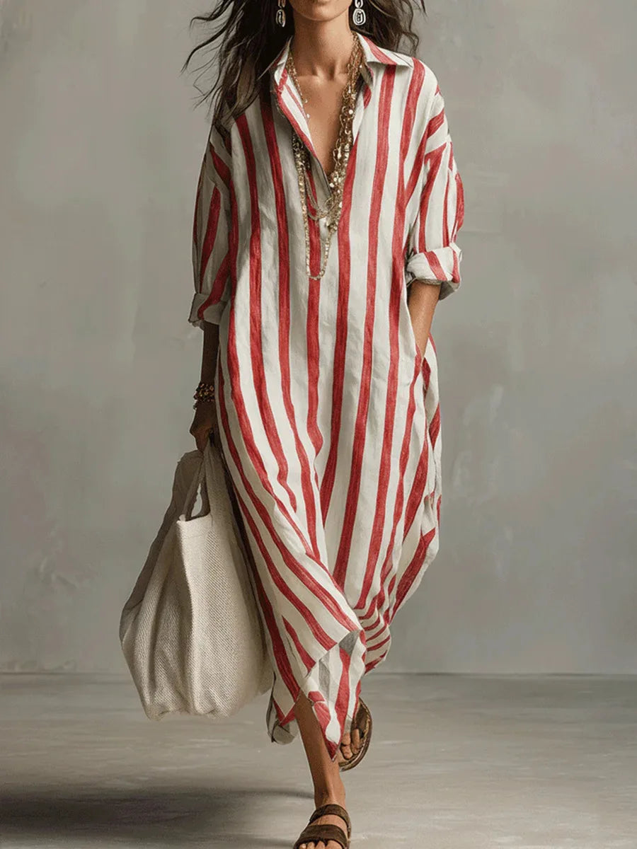Pepa | Robe chemise longue