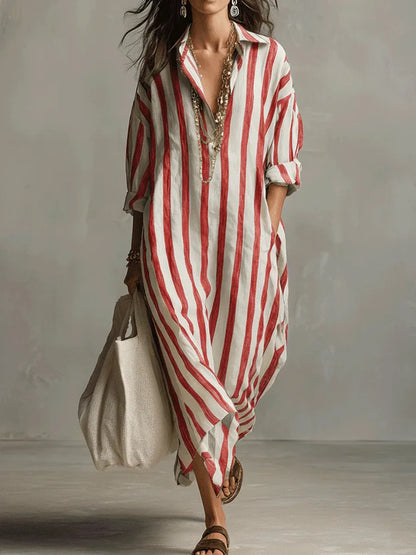 Pepa | Robe chemise longue