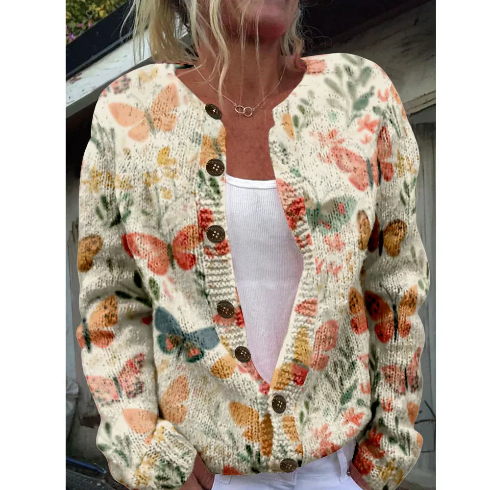 Betty | Cardigan chic avec imprimé
