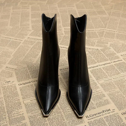 Talons en Cuir à Coupe Détendue
