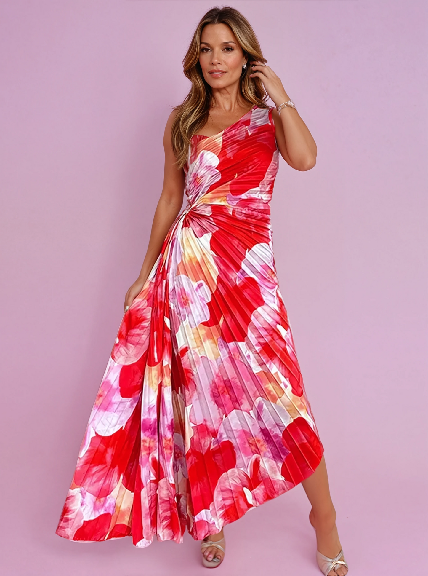 Katie | Robe d'Été Plissée
