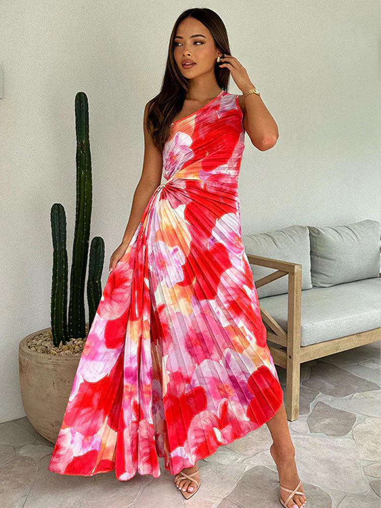 Katie | Robe d'Été Plissée
