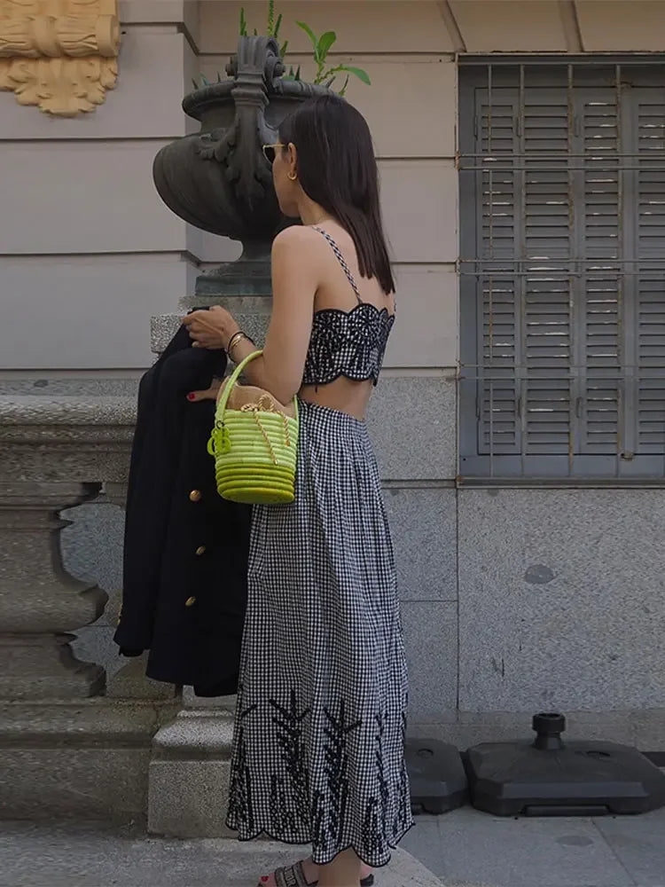 Clara - Robe Gingham Chic