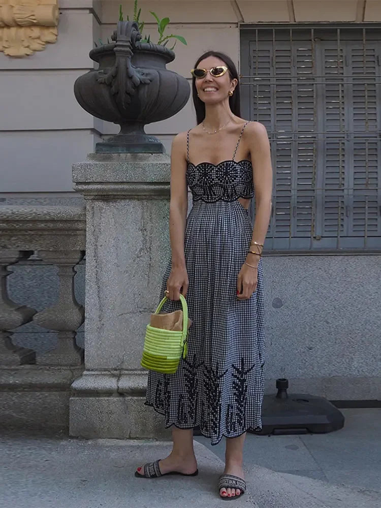 Clara - Robe Gingham Chic