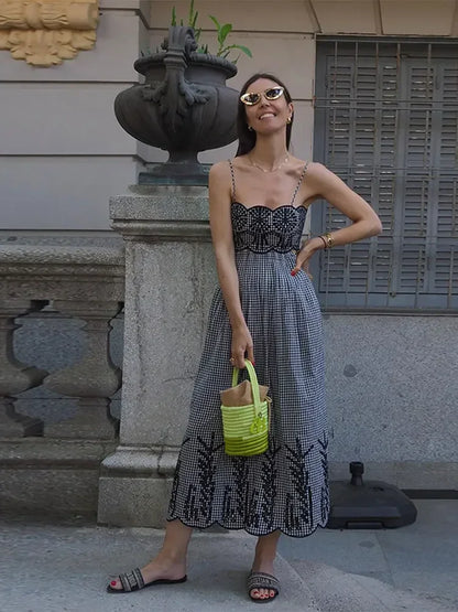 Clara - Robe Gingham Chic