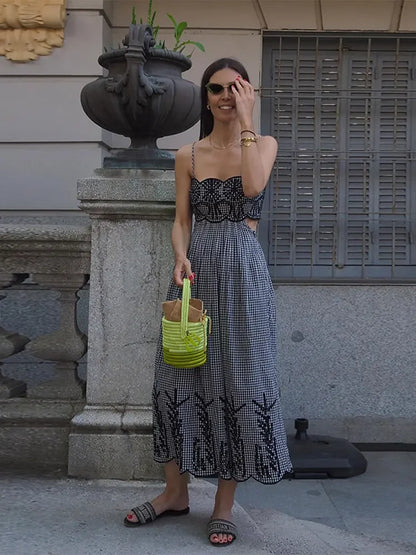 Clara - Robe Gingham Chic