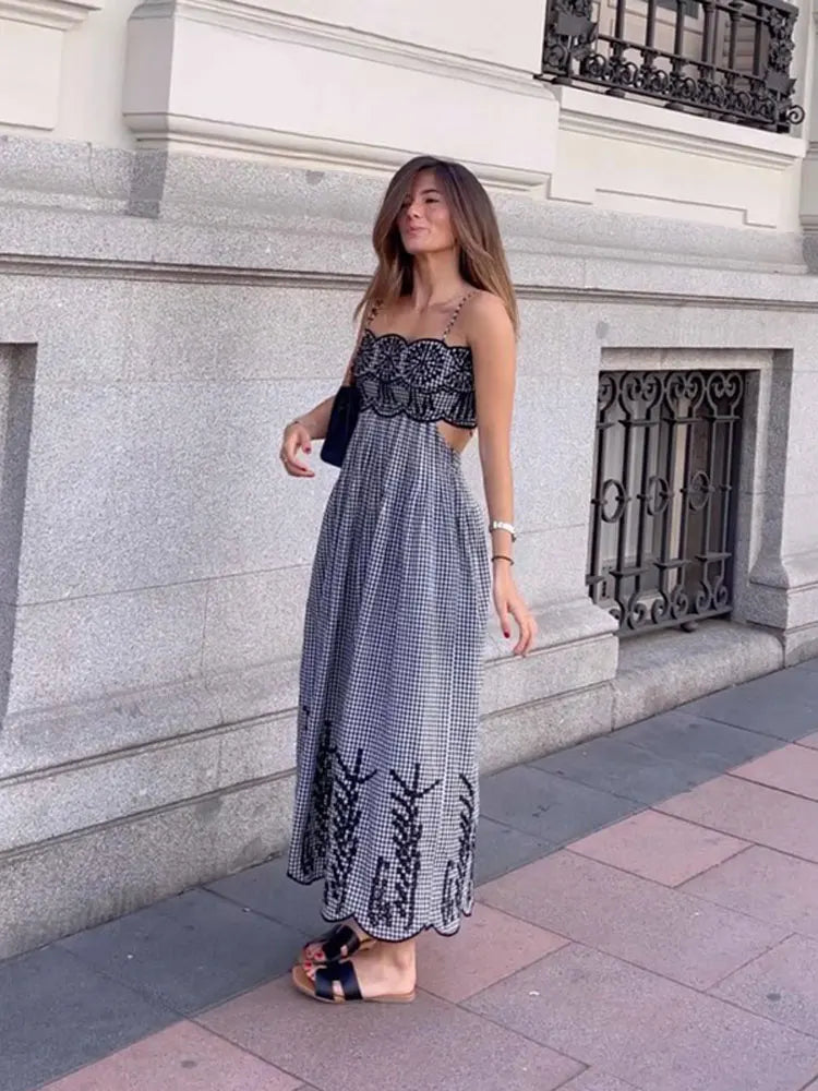 Clara - Robe Gingham Chic
