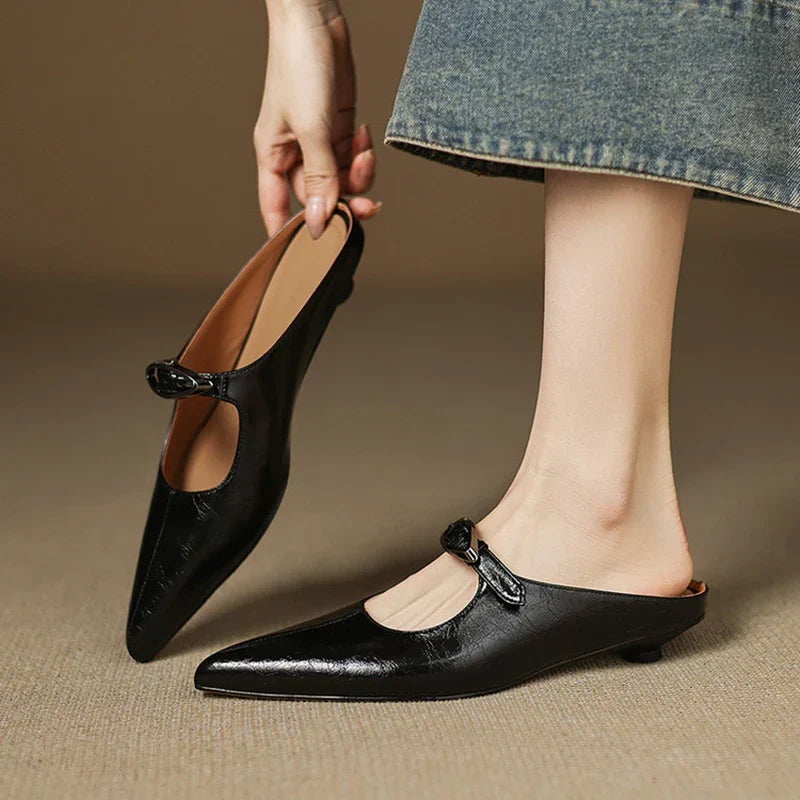 Wilda – Mules in Pelle Naturale