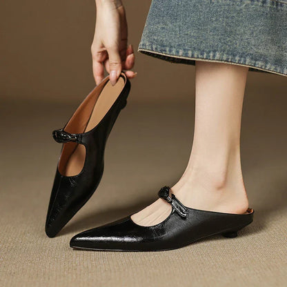 Wilda – Mules in Pelle Naturale