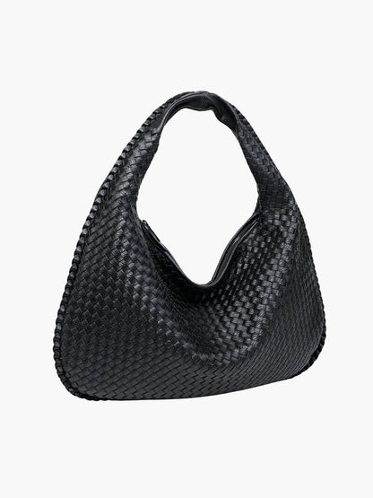 Sac à Bandoulière Femme Grande Tressé avec Design Doux et Slouchy