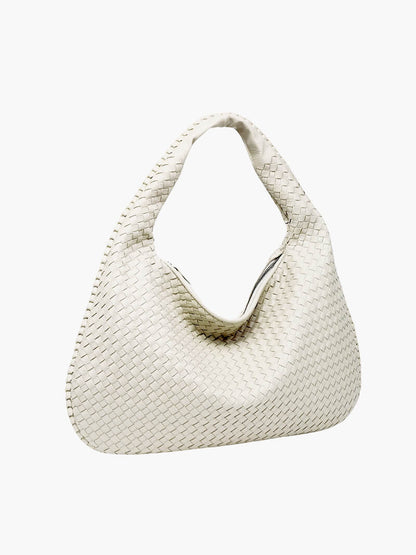 Sac à Bandoulière Femme Grande Tressé avec Design Doux et Slouchy