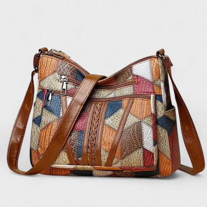 Solara - Sac en cuir mosaïque
