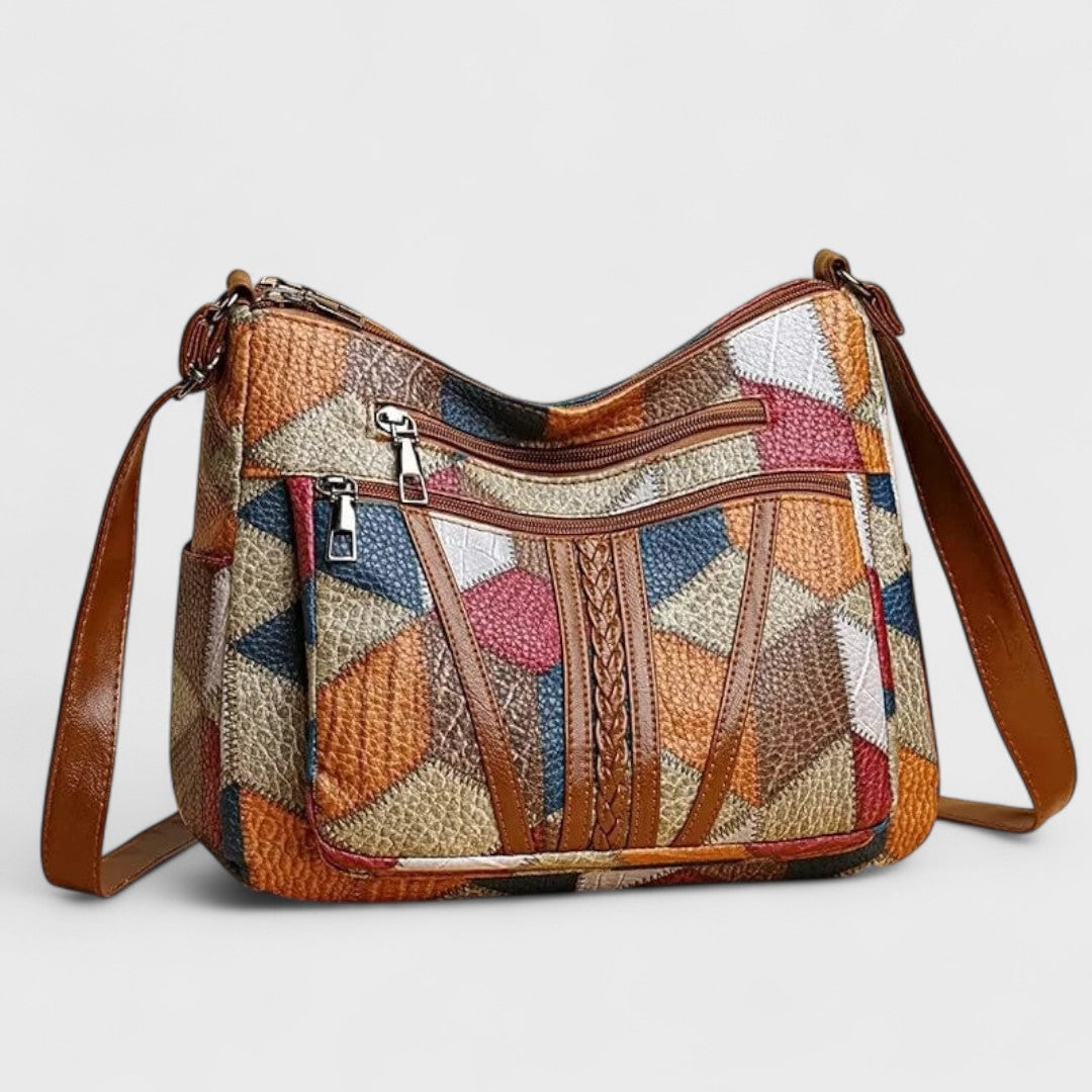 Solara - Sac en cuir mosaïque