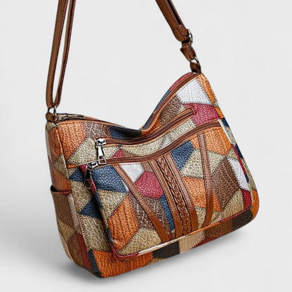 Solara - Sac en cuir mosaïque