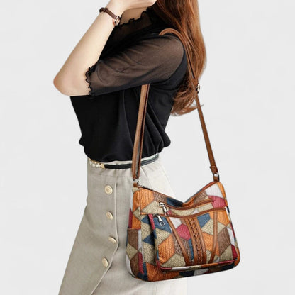Solara - Sac en cuir mosaïque