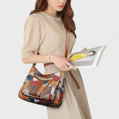 Solara - Sac en cuir mosaïque