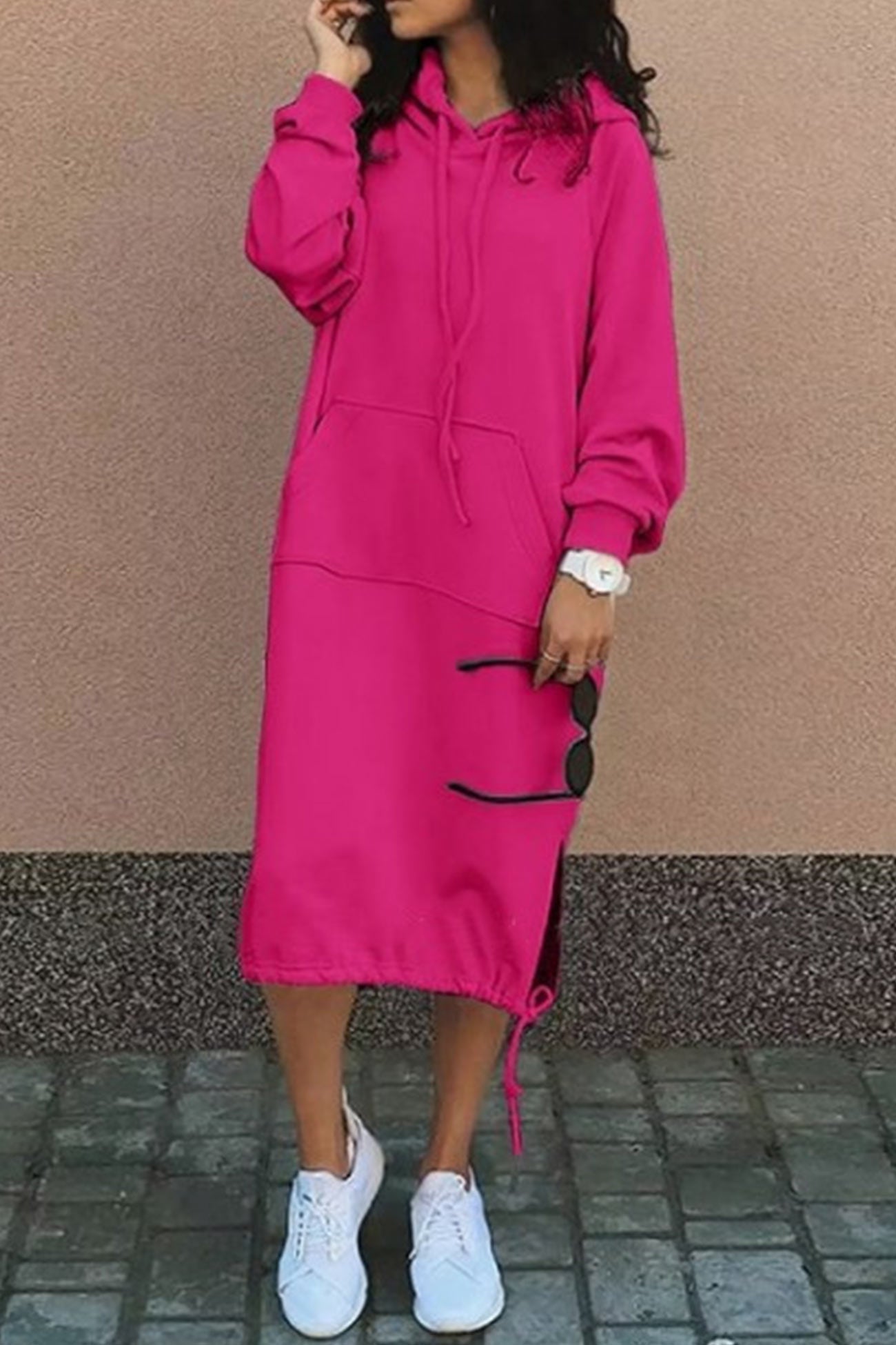 Robe-pull à capuche pour femme | Midi