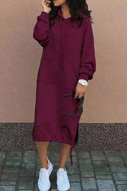 Robe-pull à capuche pour femme | Midi