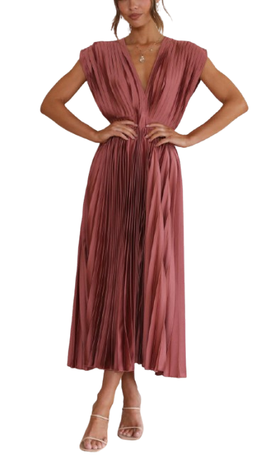 Violeta | Élégante robe plissée