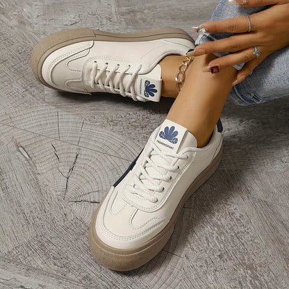 Naomi - Baskets à Plateforme pour Femme au Design Rétro