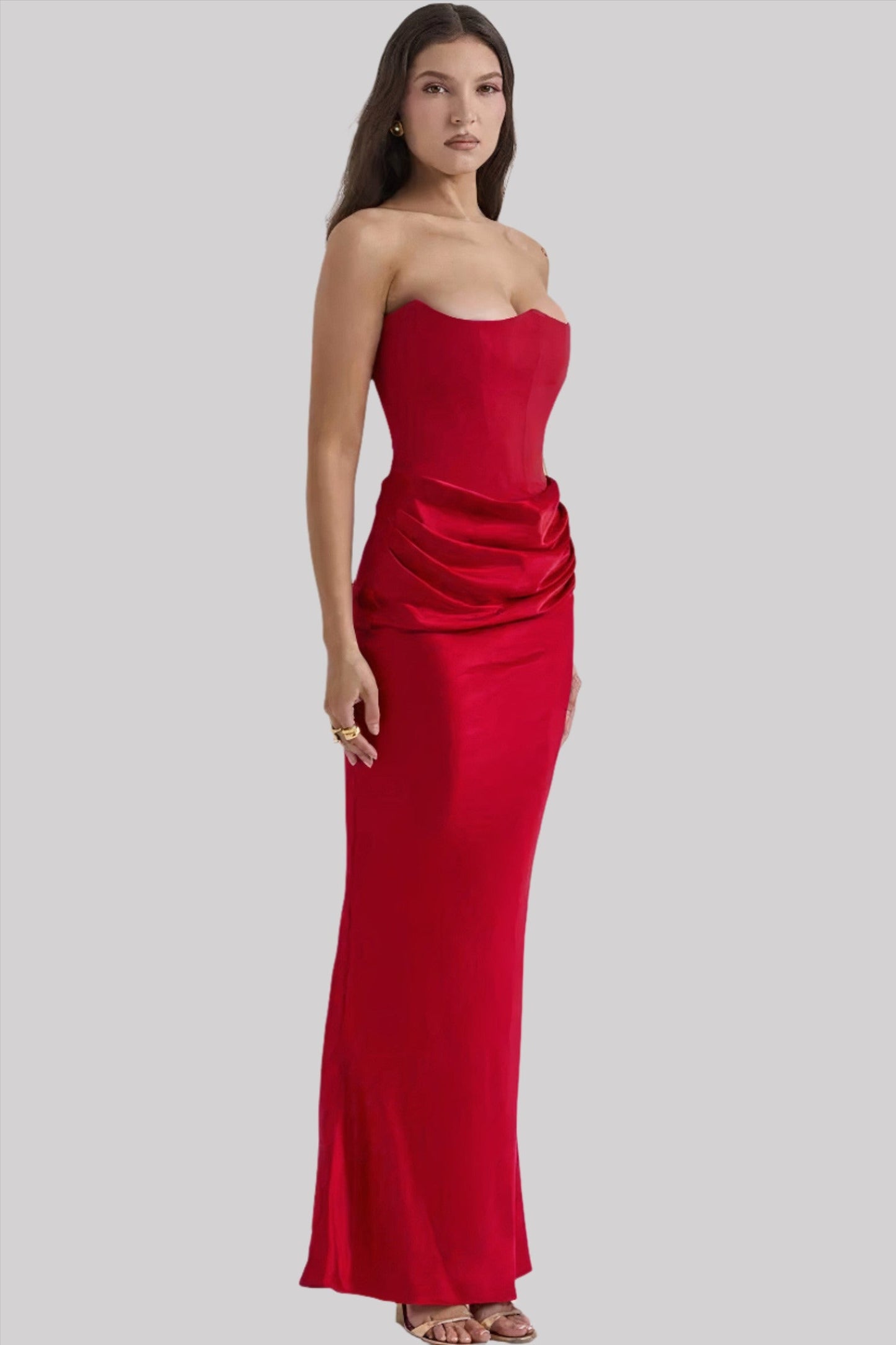 Elisabeth - Robe maxi à épaules dénudées pour un look élégant