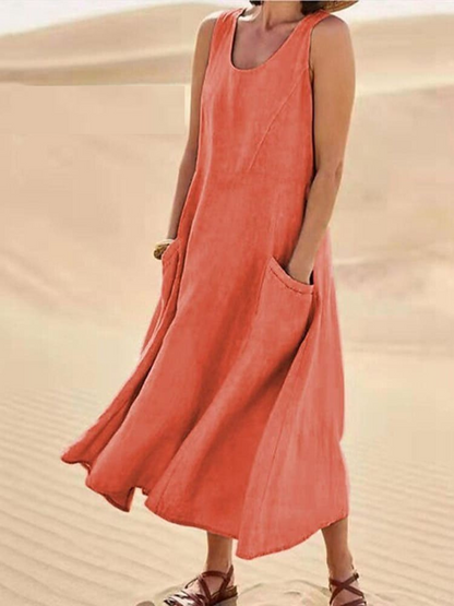 Emily™ | Robe d'été en lin élégante