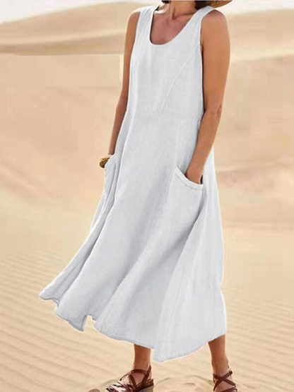 Emily™ | Robe d'été en lin élégante
