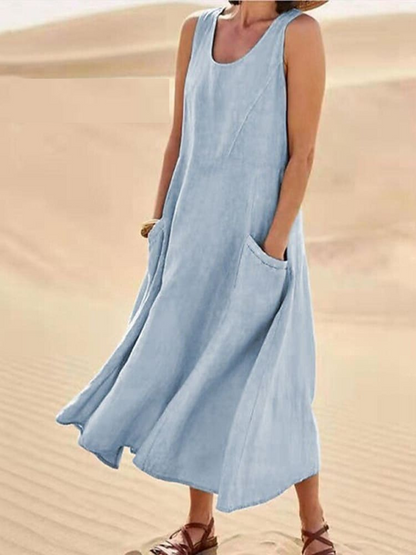 Emily™ | Robe d'été en lin élégante