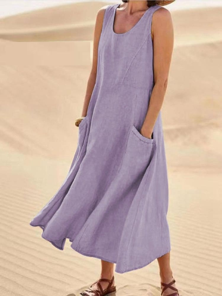 Emily™ | Robe d'été en lin élégante