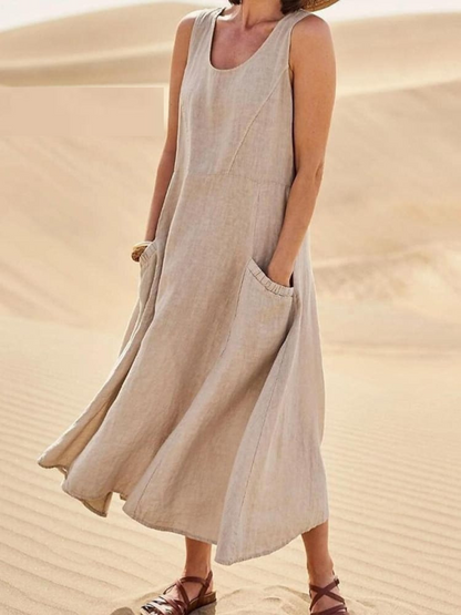 Emily™ | Robe d'été en lin élégante