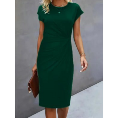 Elina – Robe formelle femme à manches courtes