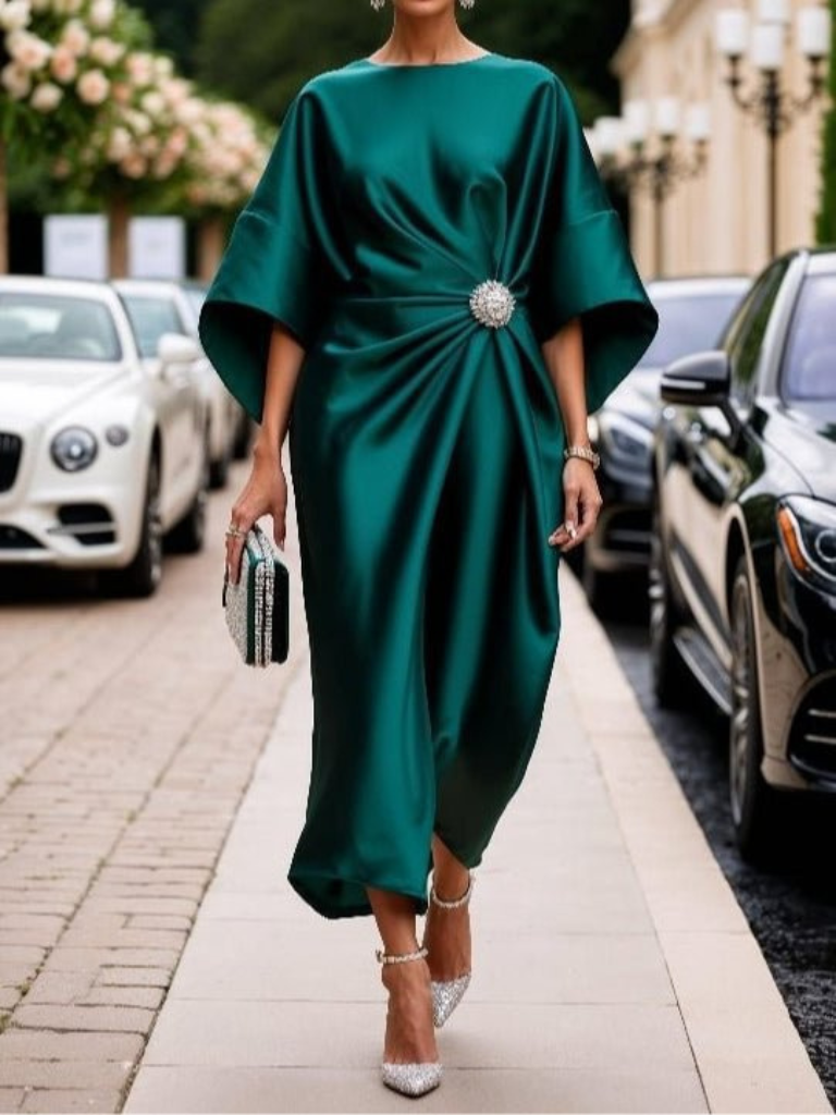 ROBE EN SATIN ÉLÉGANTE MARIS