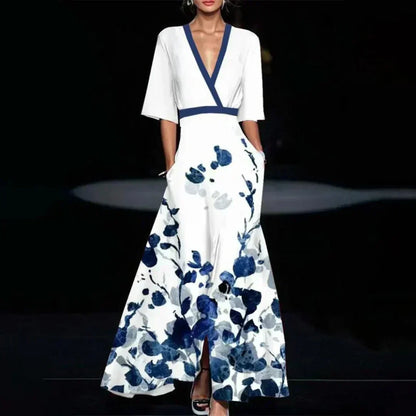Evie - Robe Élégante avec Motif de Fleurs