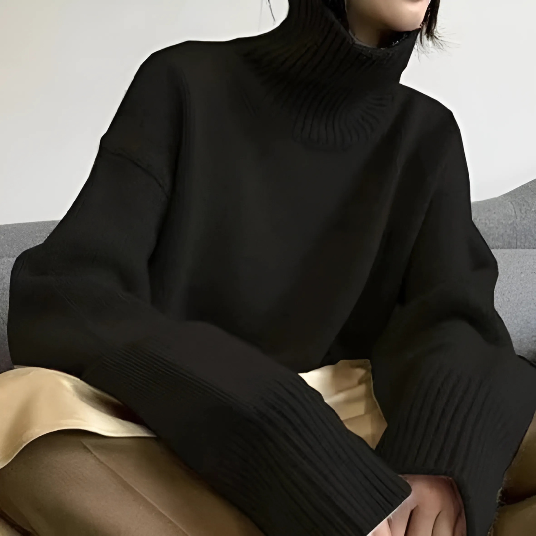 Lisette | Pull col montant en cachemire